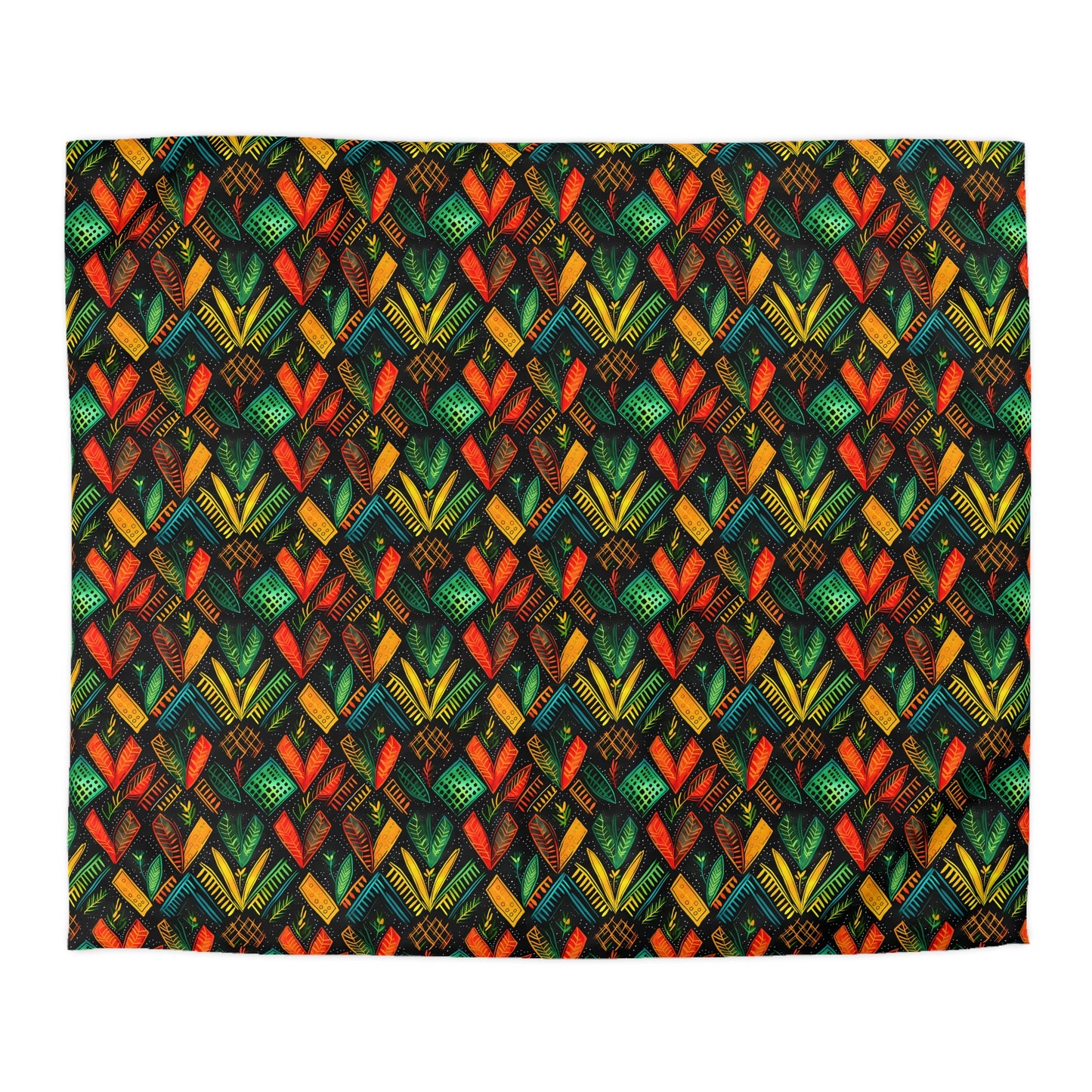 Kujichagulia Waves Microfiber Duvet Cover
