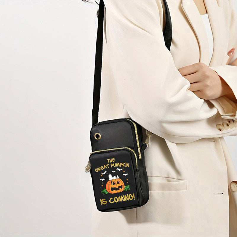 Cute Halloween Phone Purse Wallet Mini Crossbody Shoulder Bag