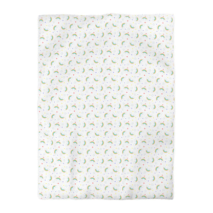 Rainbow Smiles & Stars Microfiber Duvet Cover