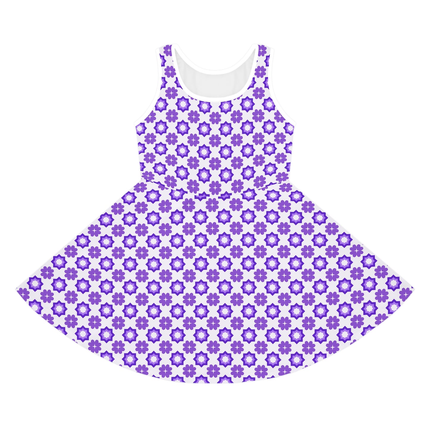 Purple Prism Garden Girls' Sleeveless Sundress