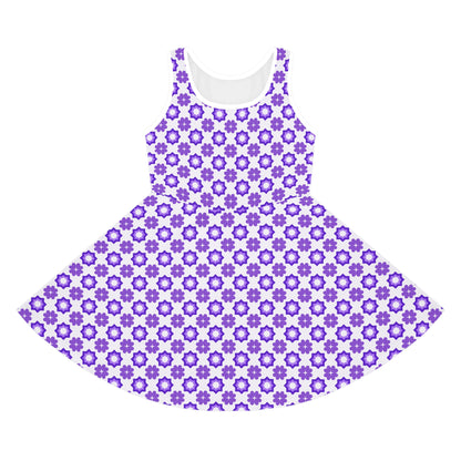 Purple Prism Garden Girls' Sleeveless Sundress