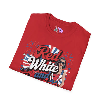 Red, White, and Boujee Adult T-shirt