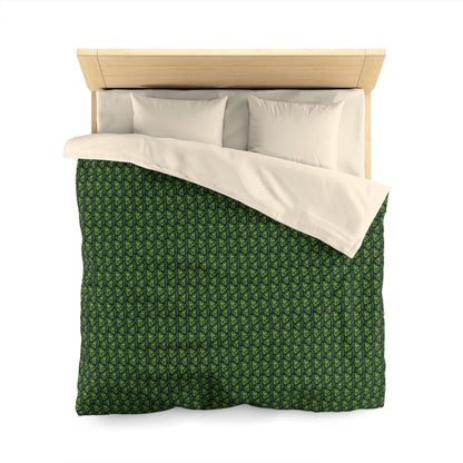 Emerald Canopy Frogs Microfiber Duvet Cover