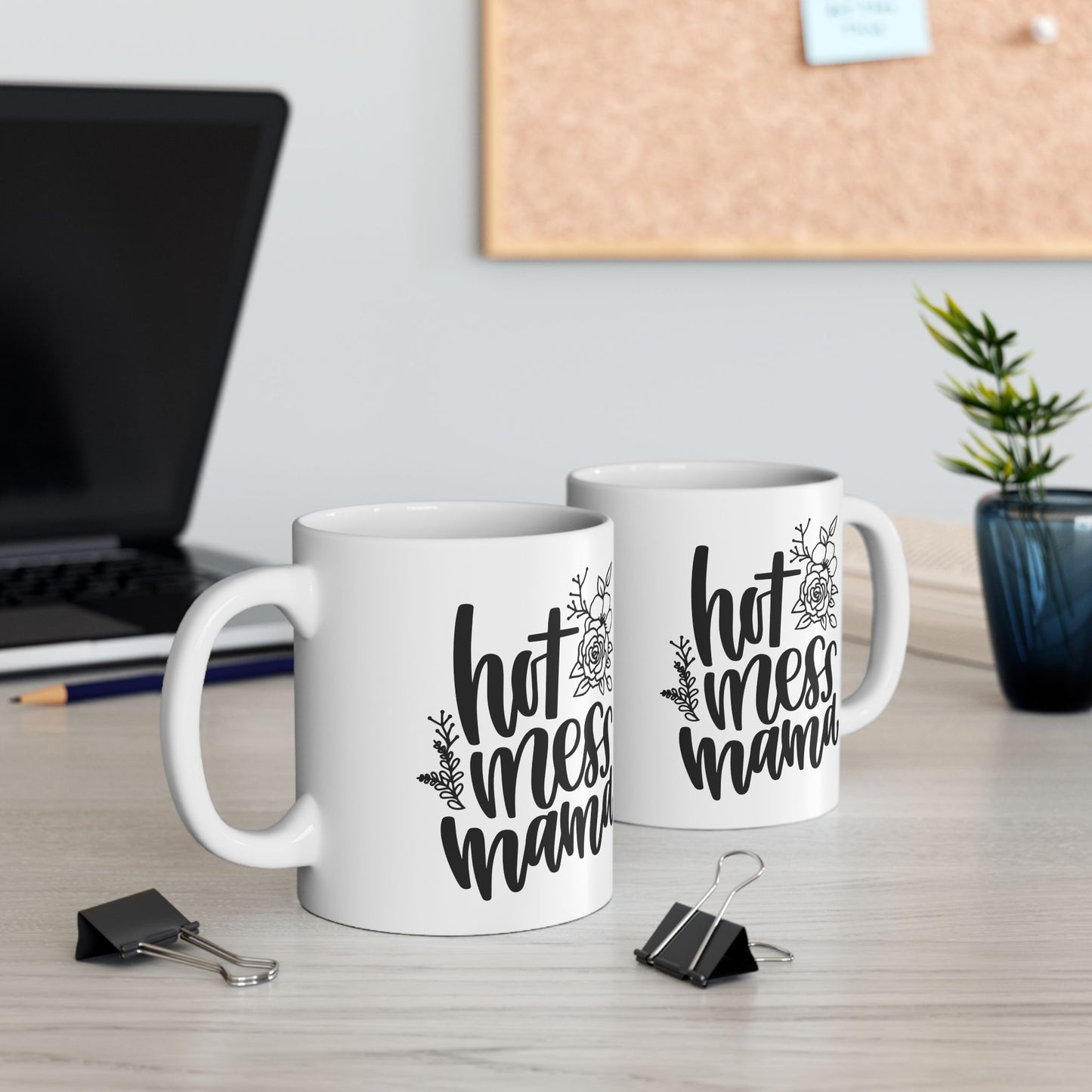 Hot Mess Mama Ceramic Mug, (11oz, 15oz)