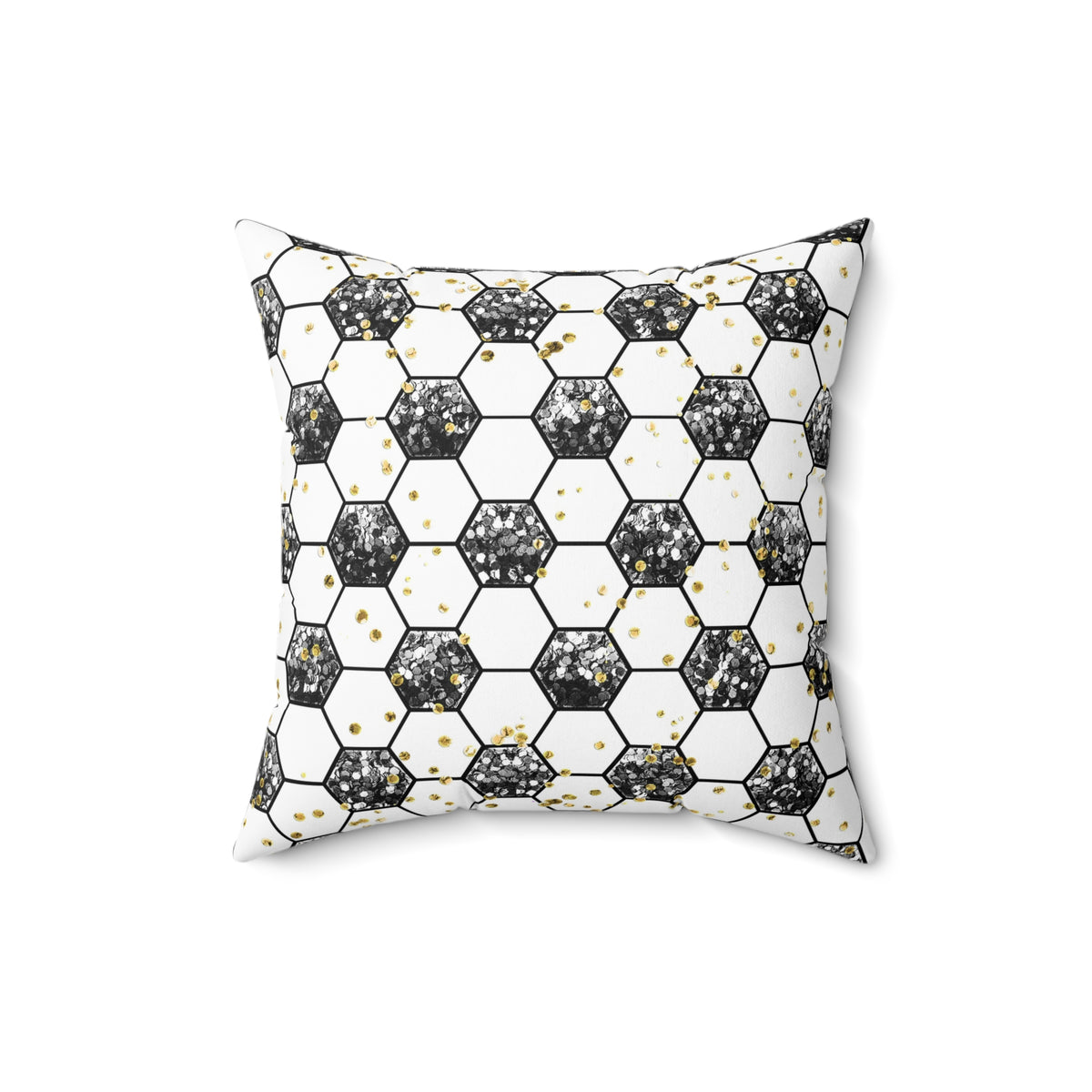 Soccer Gold Rush Throw Pillow