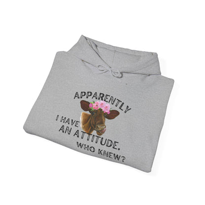 Apparently I Have An Attitude; Who Knew? Heavy Blend™ Hooded Sweatshirt