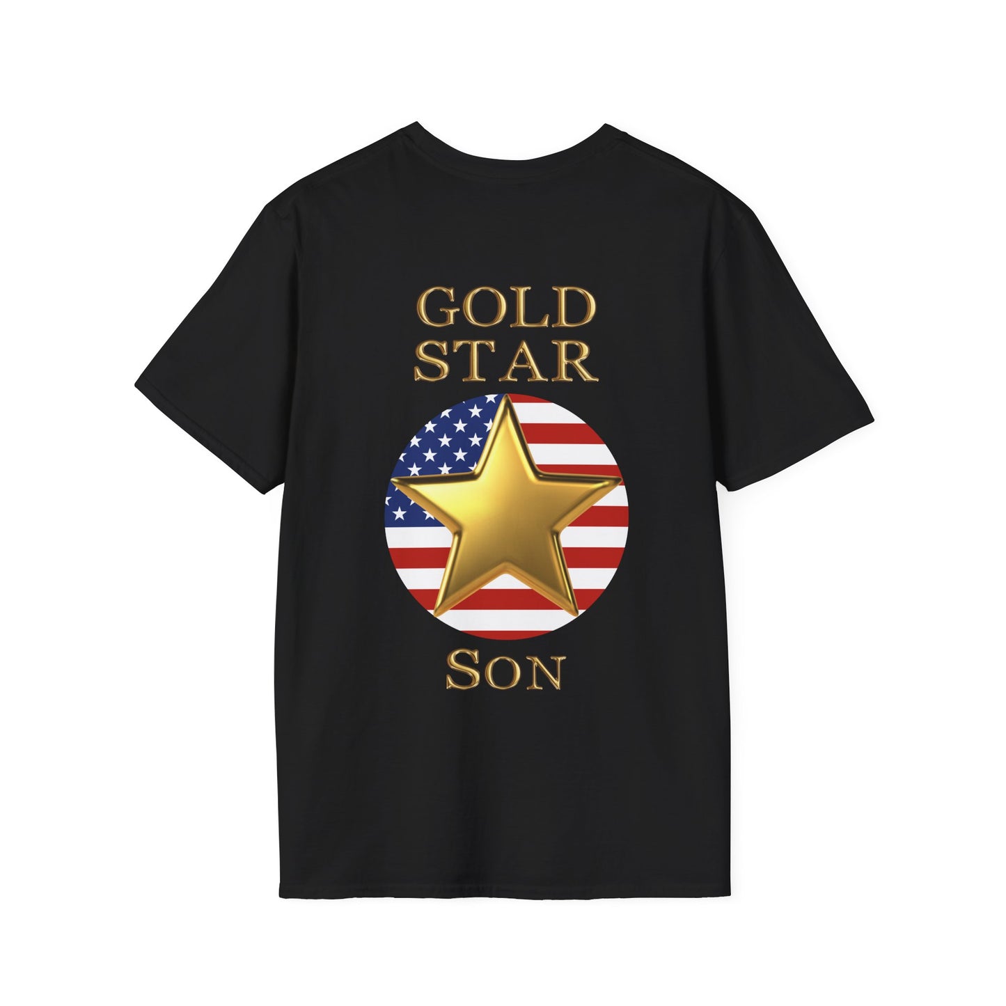 Gold Star Son Forever Proud Adult T-shirt