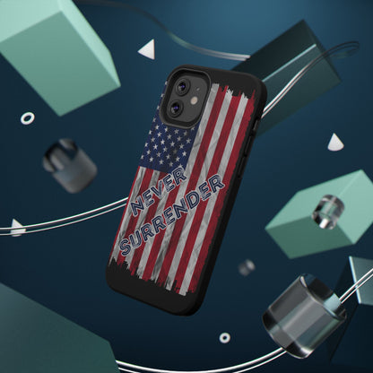 Never Surrender American Flag Impact-Resistant Cases
