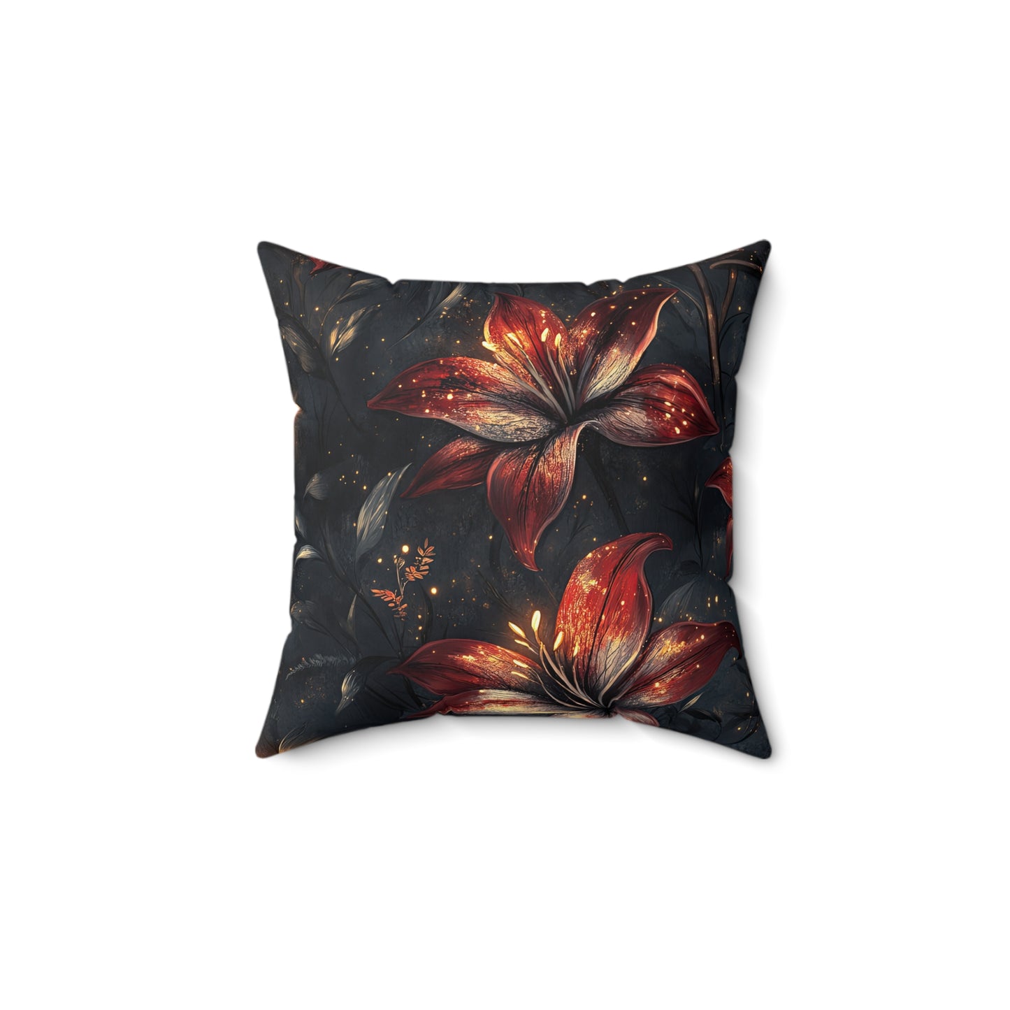 Fire Lilly Dreams Throw Pillow