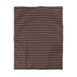 Midnight Clay Cairn Stripes Microfiber Duvet Cover