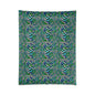 Warped Green Checkered Comforter