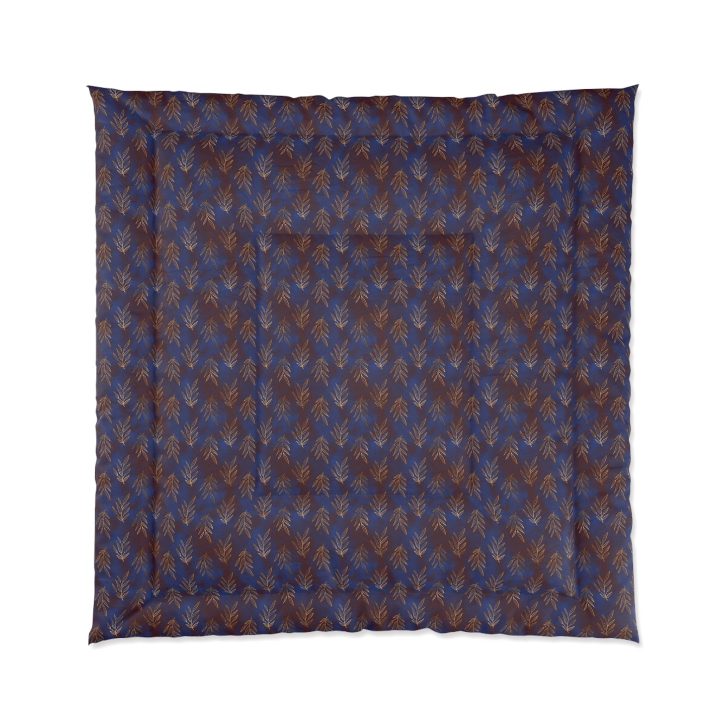 Midnight Gilded Leaves Basic Bedding Set