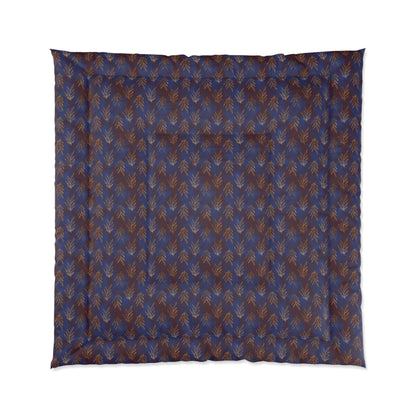 Midnight Gilded Leaves Basic Bedding Set