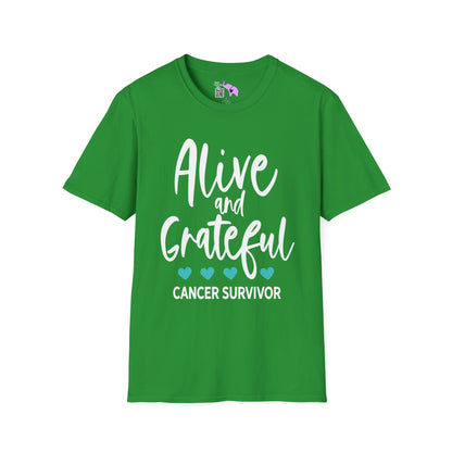 Alive & Grateful Cancer Survivor Adult T-shirt