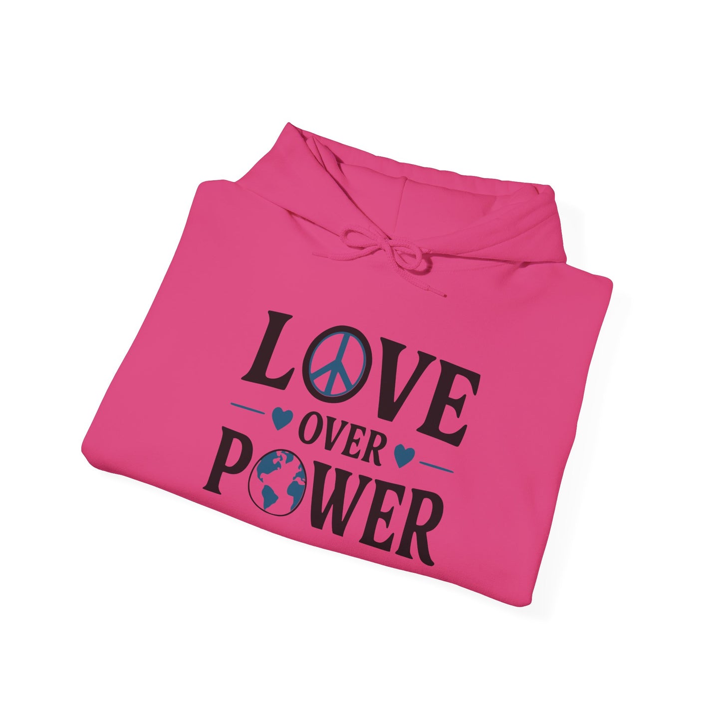 ""When the Power of Love Overcomes the Love of Power, the World Will Know Peace Heavy Blend™ Hooded Sweatshirt