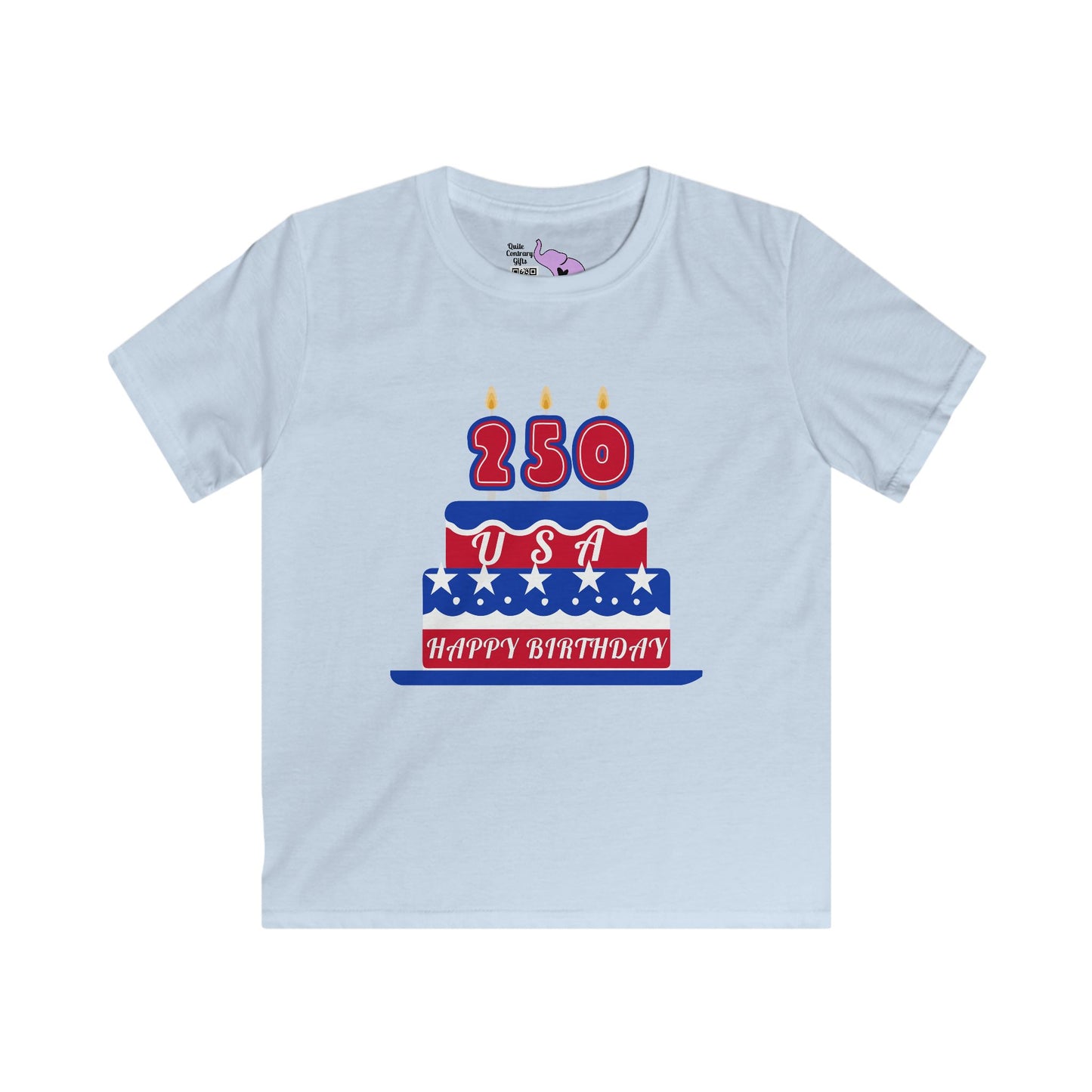 Happy Birthday USA Youth Softstyle Tee