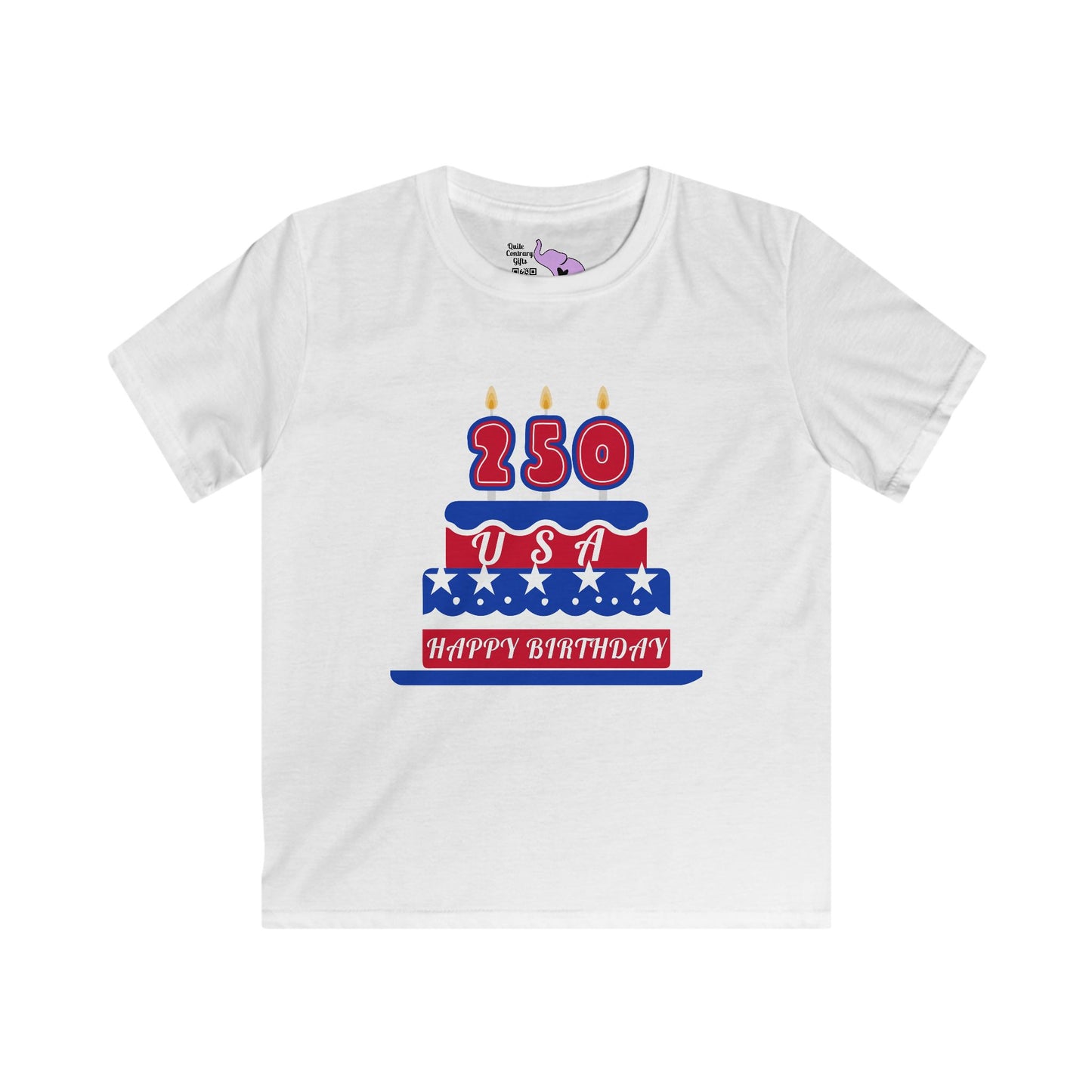 Happy Birthday USA Youth Softstyle Tee