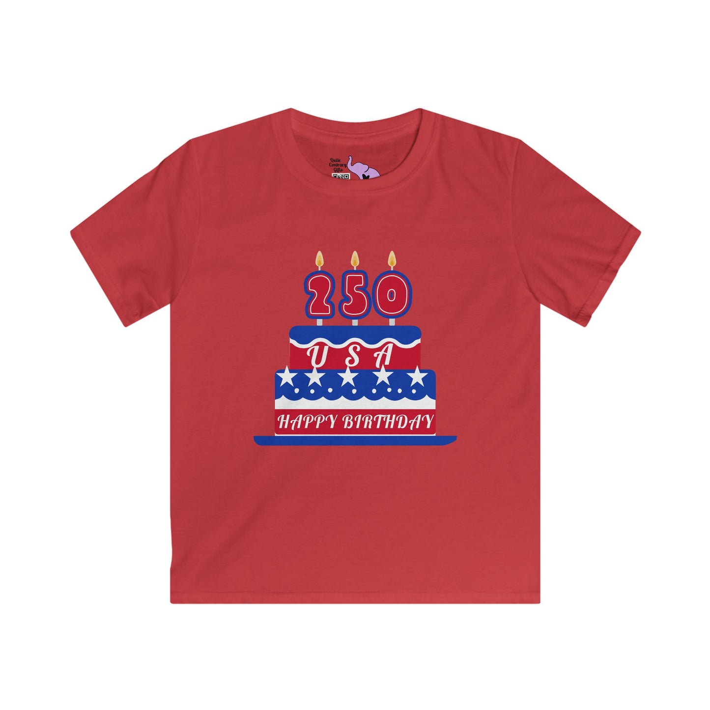 Happy Birthday USA Youth Softstyle Tee