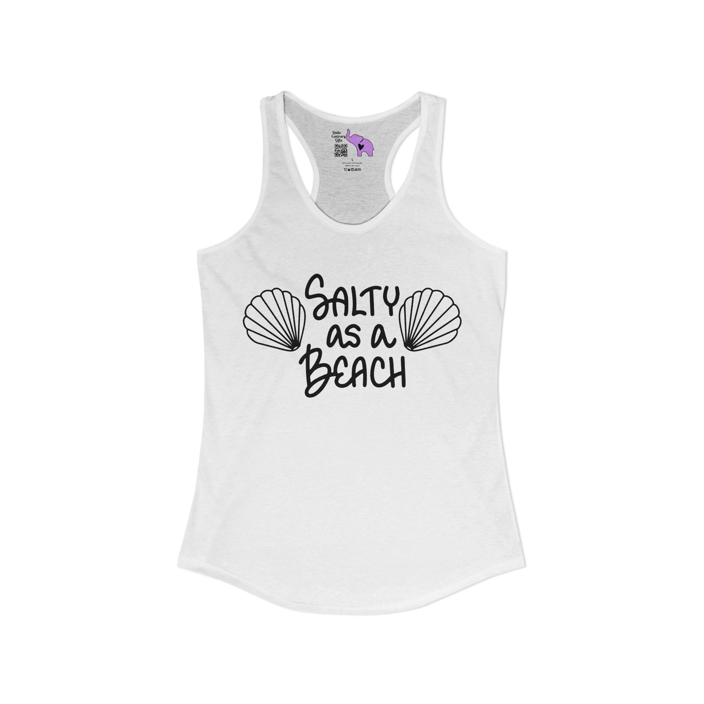 Salty As A Beach Women's Ideal Racerback Tank