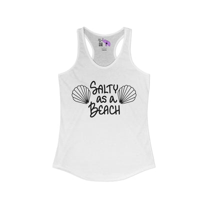 Salty As A Beach Women's Ideal Racerback Tank