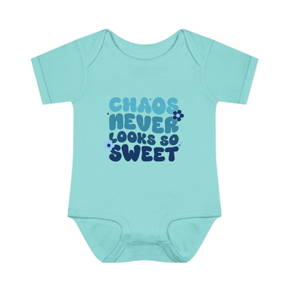 Chaos Never Looked So Sweet Infant Baby Rib Bodysuit