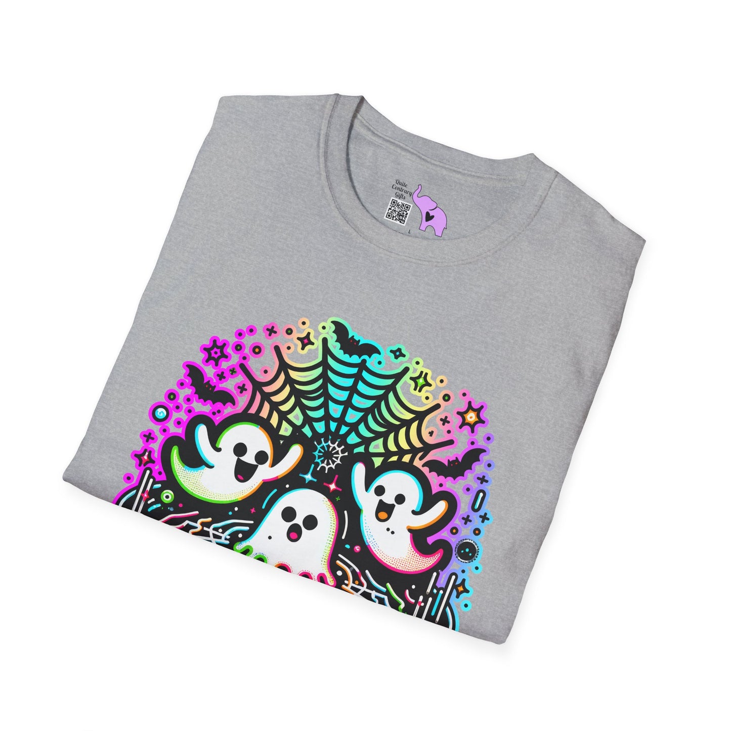 Neon Boo Adult T-shirt