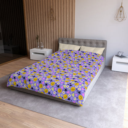 Happy Little Things Microfiber Duvet Cover