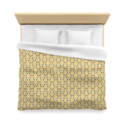Golden Flutter Duvet Bedding Set