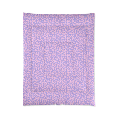 Purple & Pink Cheetah Print Comforter