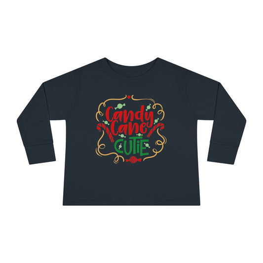 Candy Cane Cutie Toddler Long Sleeve Tee