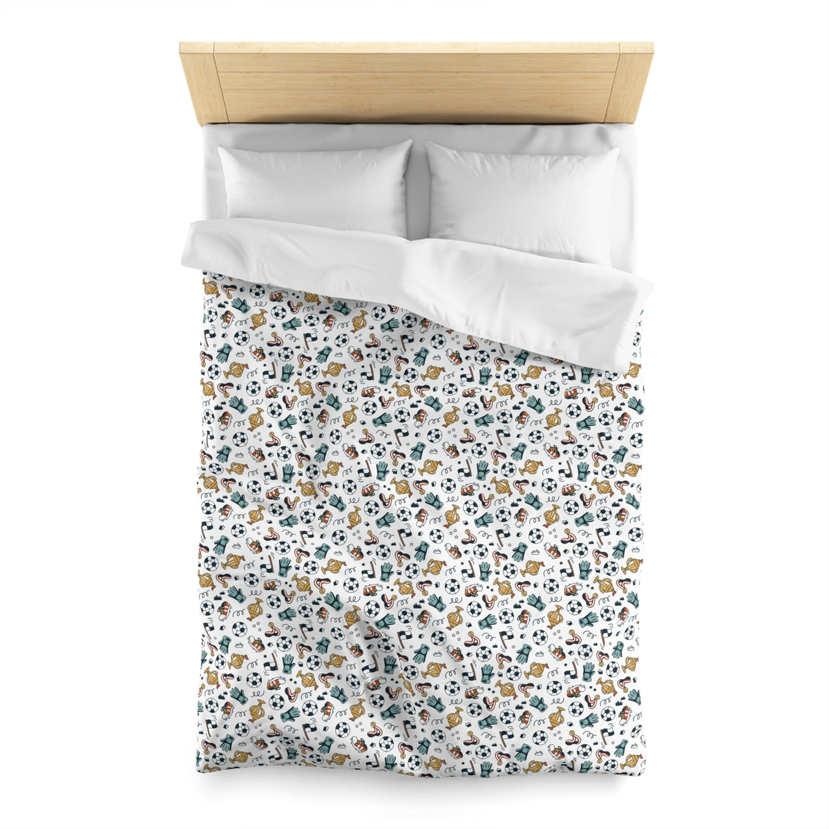 Little Soccer Legends Microfiber Duvet Cover