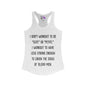 I Don't Workout To Be... Women's Ideal Racerback Tank