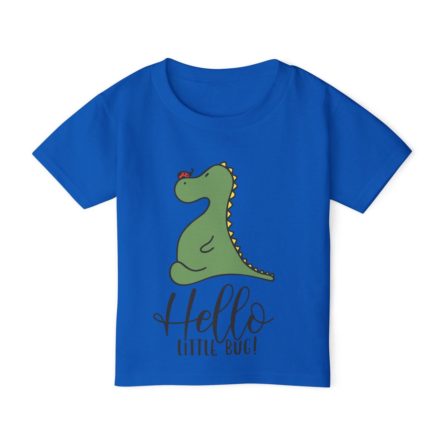 Hello Little Bug (Dinosaur) Heavy Cotton™ Toddler T-shirt