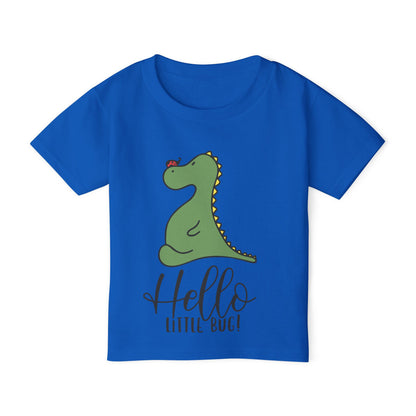 Hello Little Bug (Dinosaur) Heavy Cotton™ Toddler T-shirt