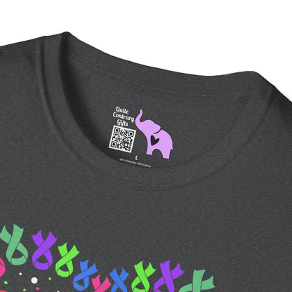 Fight Cancer in All Colors 12 Adult T-shirt