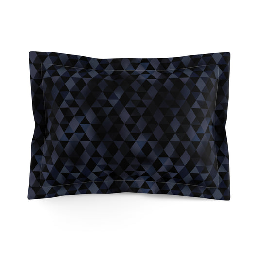 Shadow Facets Microfiber Pillow Sham