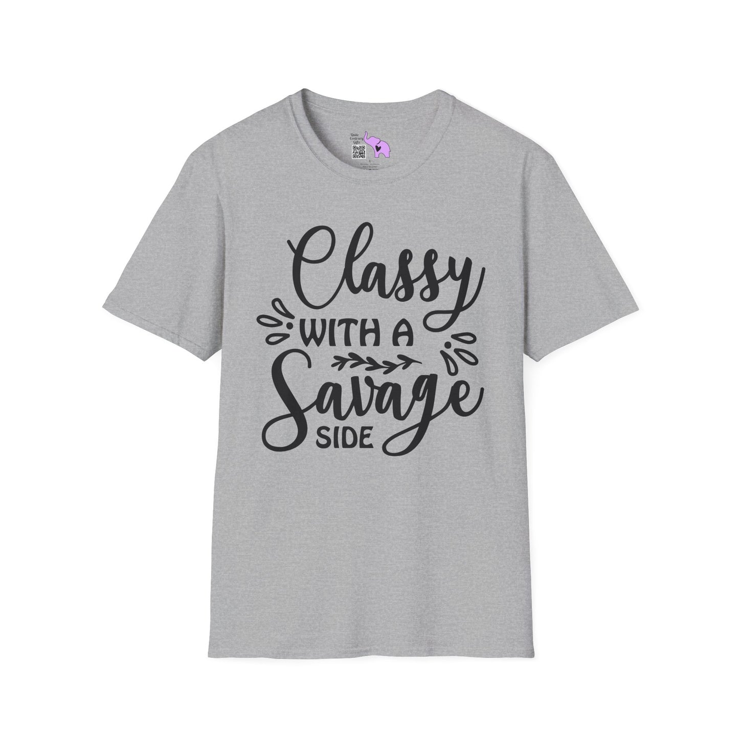 Classy With Savage Side Adult T-shirt