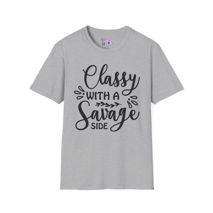 Classy With Savage Side Adult T-shirt