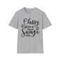 Classy With Savage Side Adult T-shirt