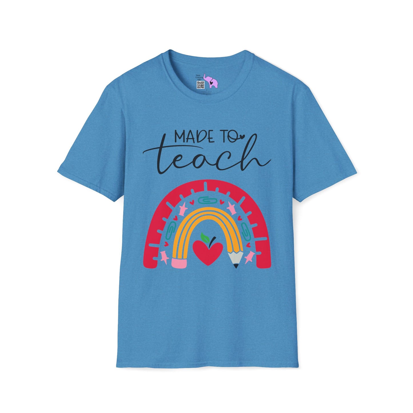 Made to Teach Rainbow Adult T-shirt