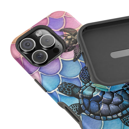Sea Turtle Silhouette MagSafe® Compatible Tough Case for iPhone