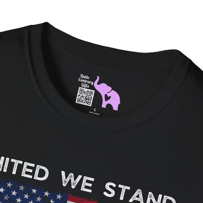United We Stand Disarmed We Fall Adult T-shirt