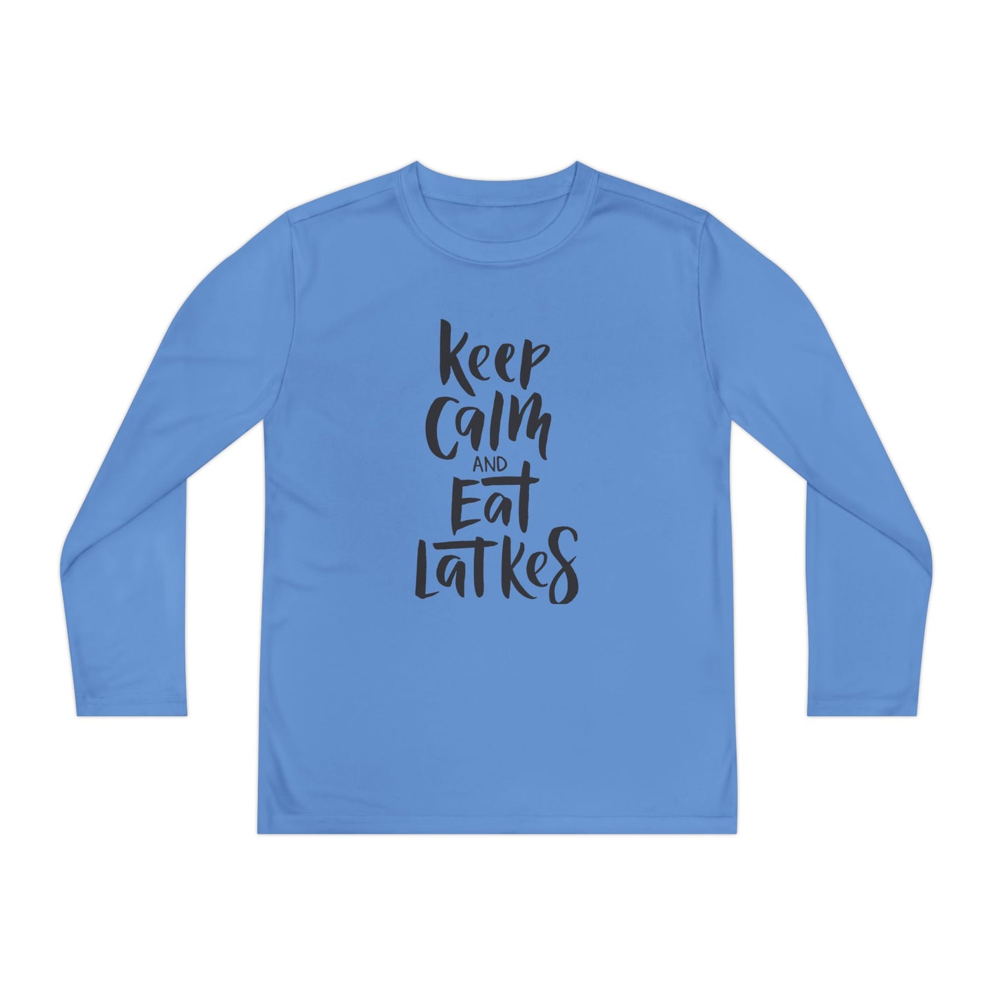 Keep Calm & Eat Latkes Youth Long Sleeve Tee