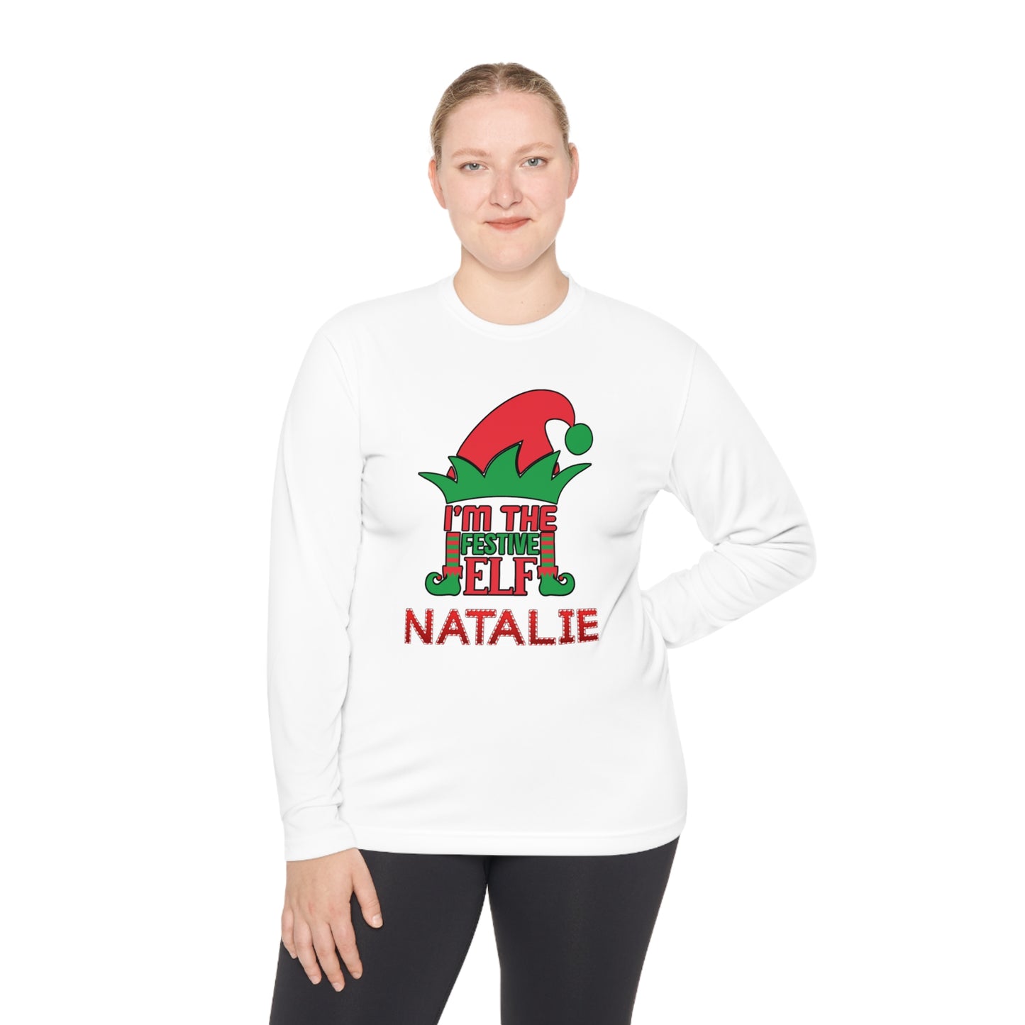 I'm The Festive Elf Adult Long Sleeve Tee