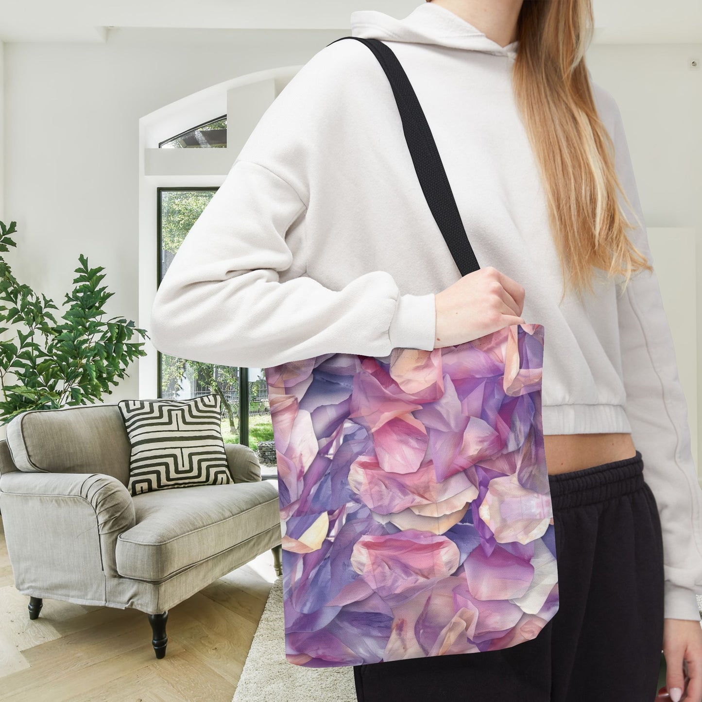 Ethereal Bloomscape Canvas Tote Bag