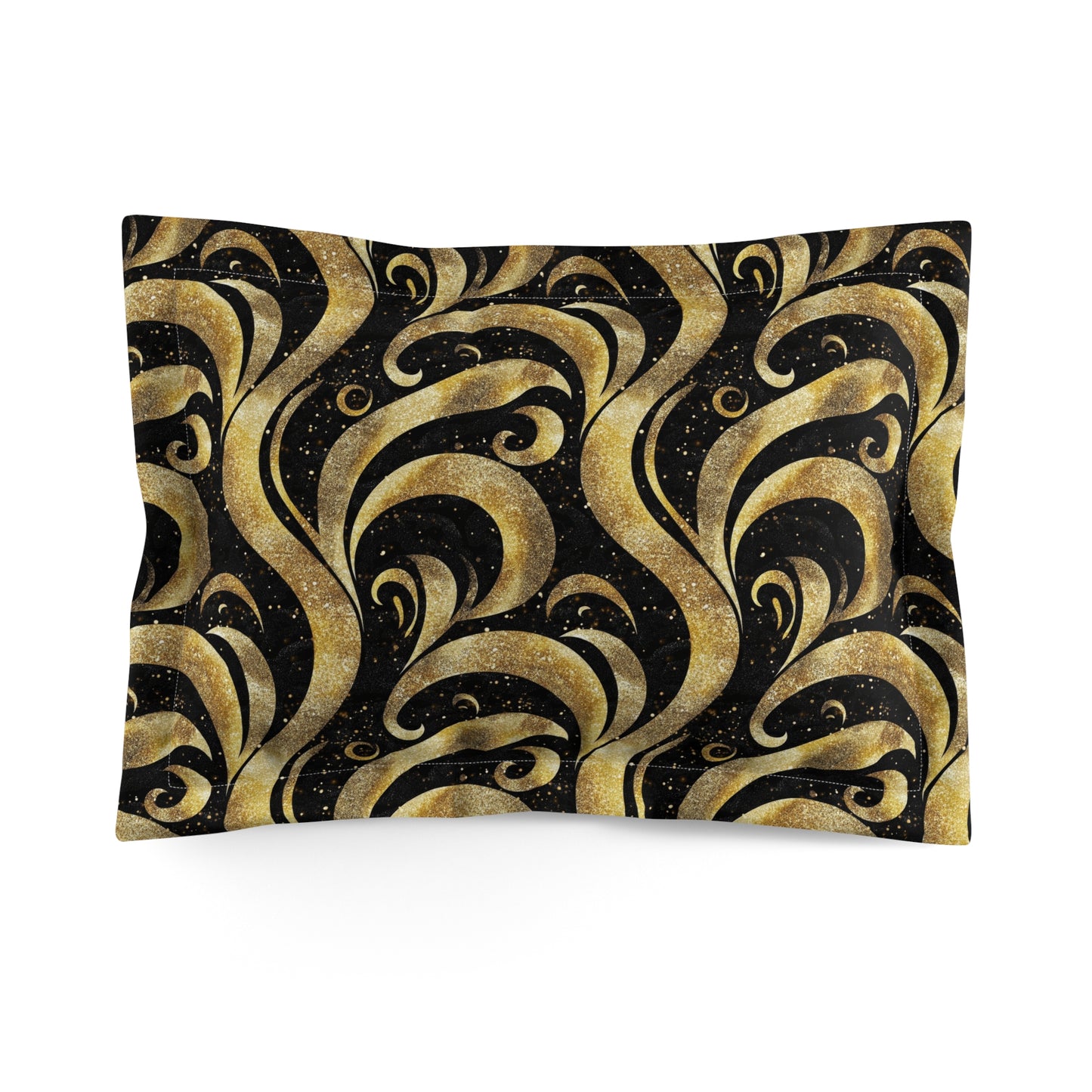 Black & Gold Luxe Swirl Duvet Bedding Set