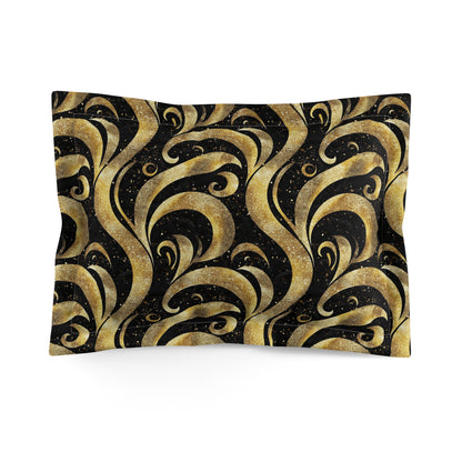 Black & Gold Luxe Swirl Duvet Bedding Set