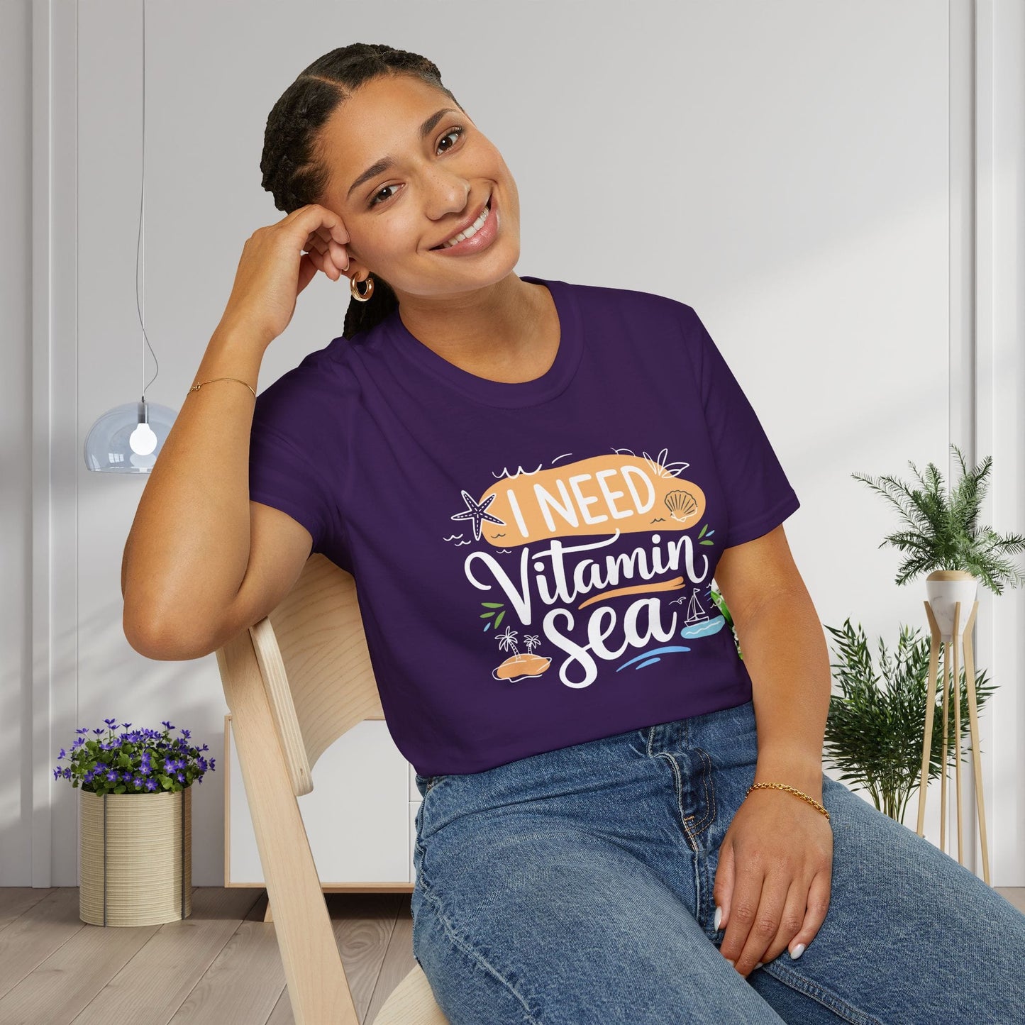 I Need Vitamin Sea Adult T-shirt