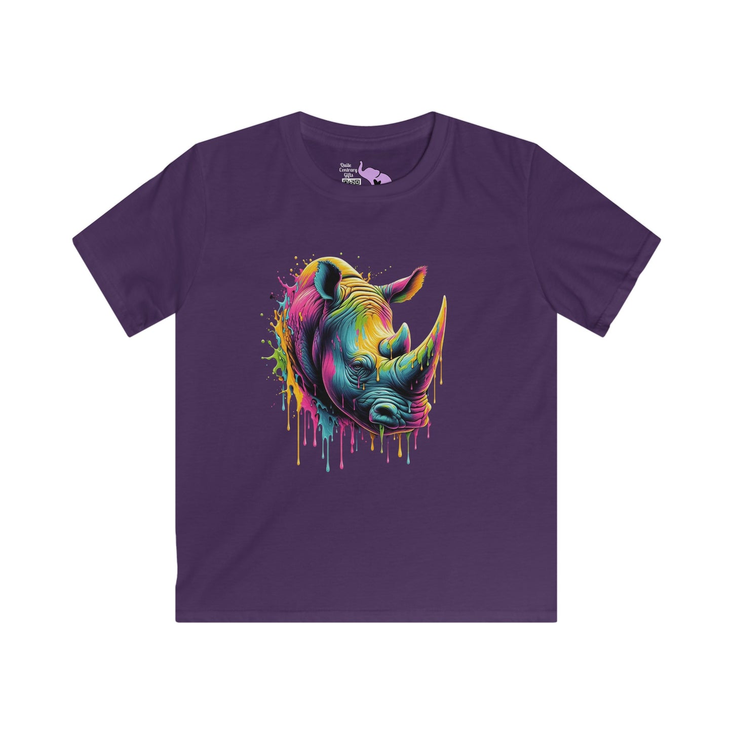 Colorful Rhino Youth Softstyle Tee