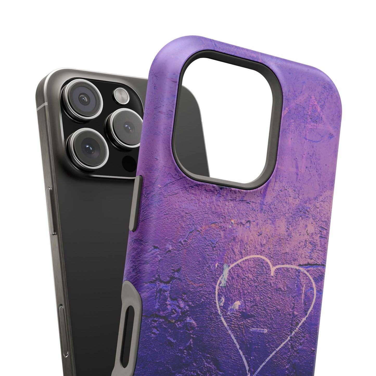 Purple Heart Wall MagSafe® Compatible Tough Case for iPhone